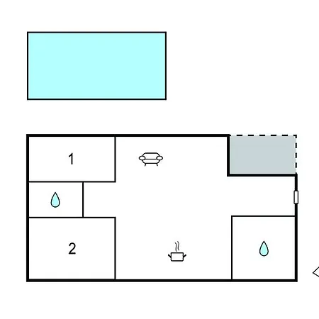 2 Bedroom Beautiful In 公寓 *