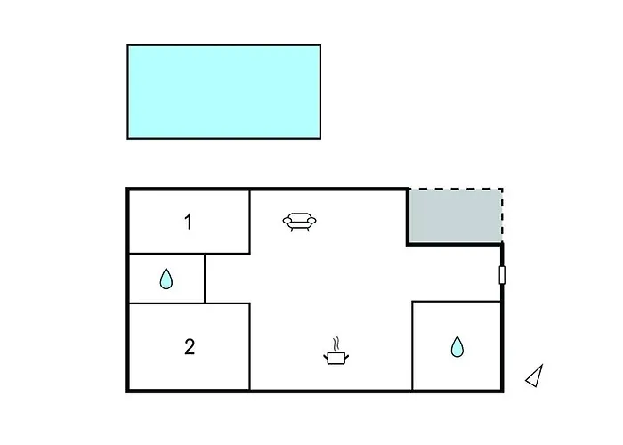 2 Bedroom Beautiful In Daire *